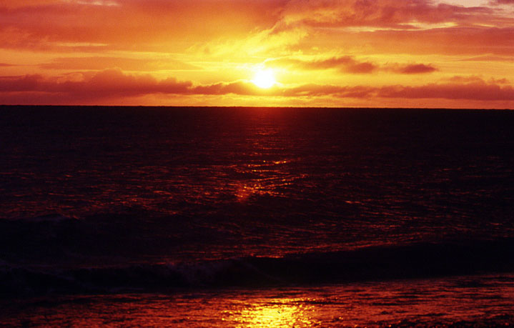 10_オホーツク海-夕陽