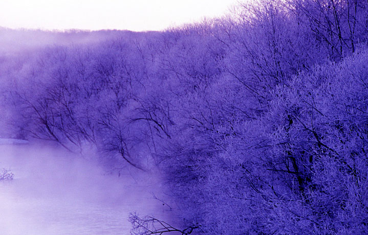 34_樹氷と川霧